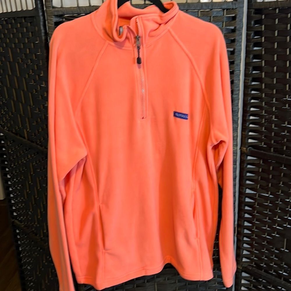 ProperlyβTied blackΒ Pullover Orange Fleece Sizeβ Large